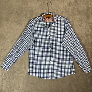 Rodd & Gunn Mens 2XL‎ Blue Gingham Check Cotton Button Down Shirt